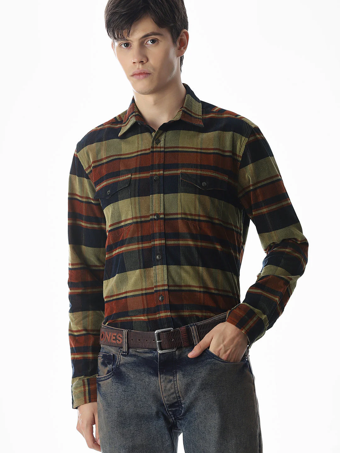 Patch Pocket Check Shirt