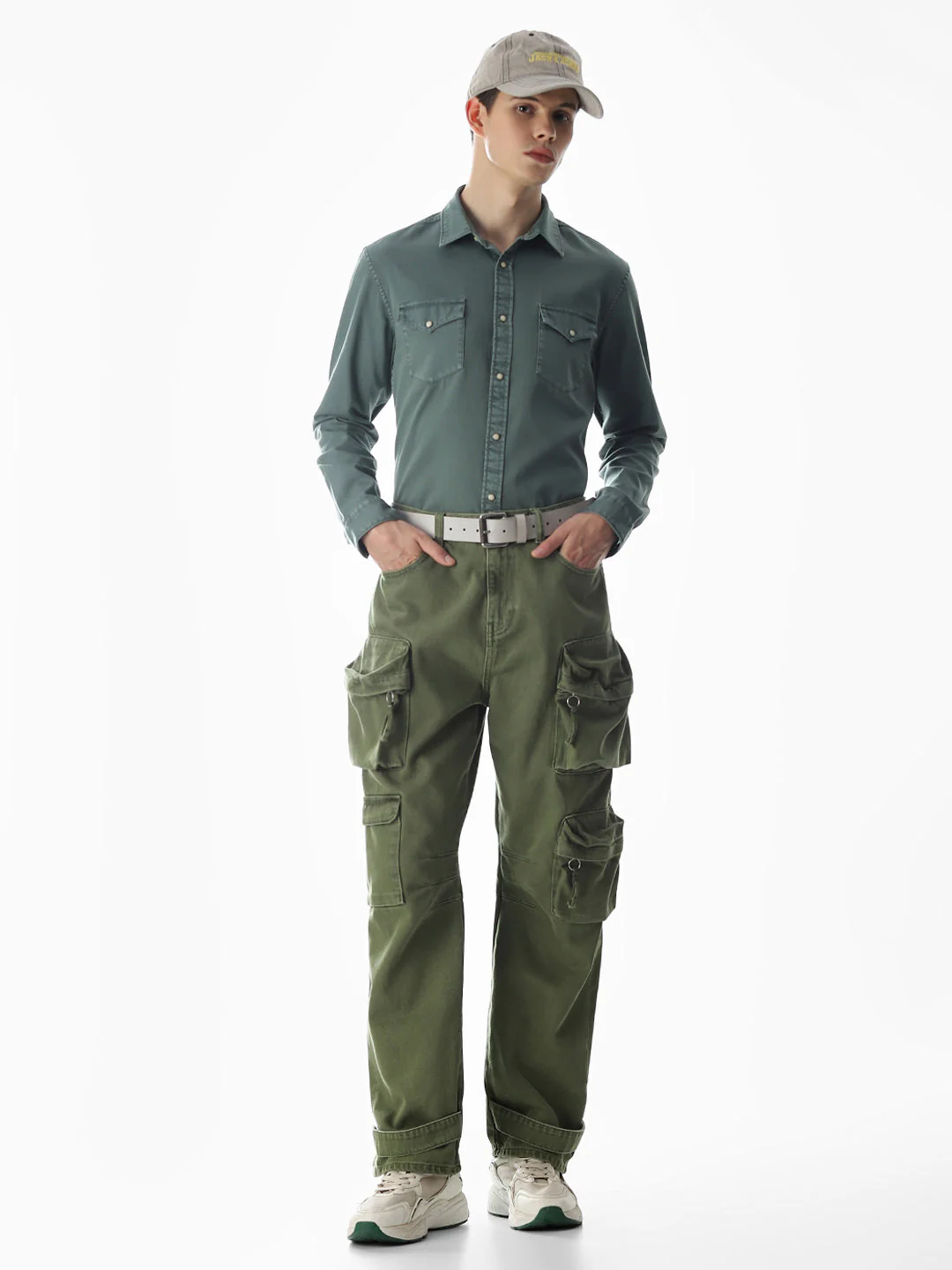 2 Patch Pocket Green Shirt - Image 6