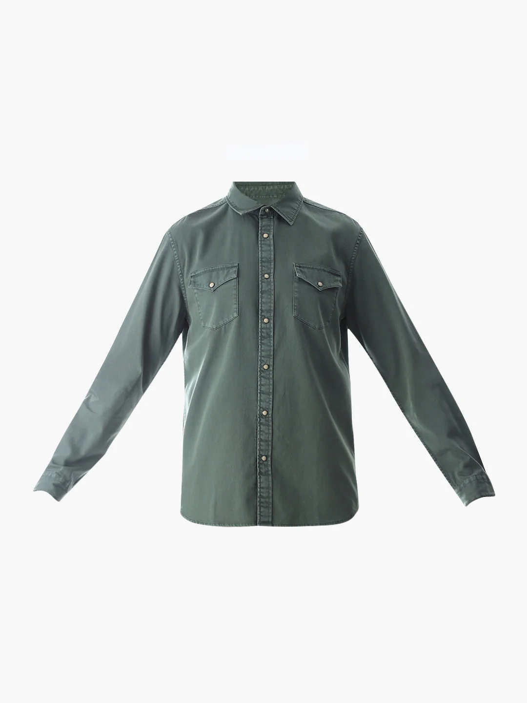2 Patch Pocket Green Shirt - Image 7