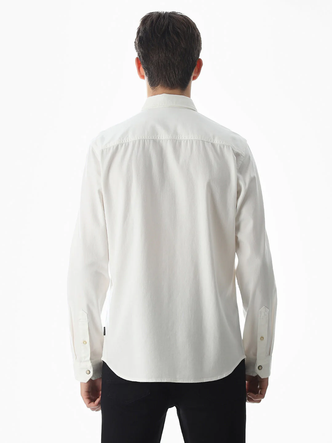 2 Patch Pocket White Shirt - Image 9