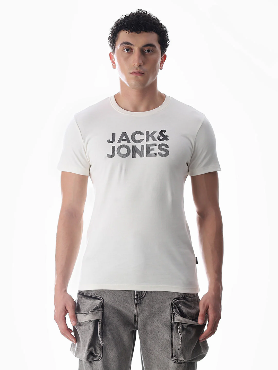 Slim Fit Printed T-shirt - White - Image 8