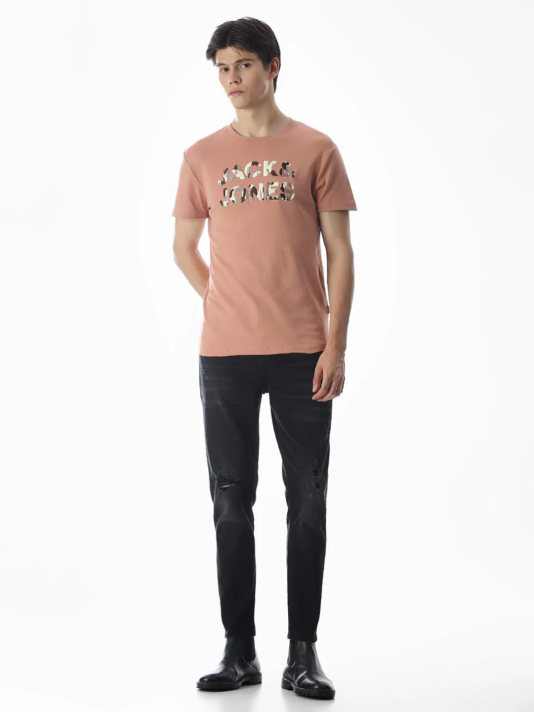 Slim Fit Logo Print T-shirt - Image 6