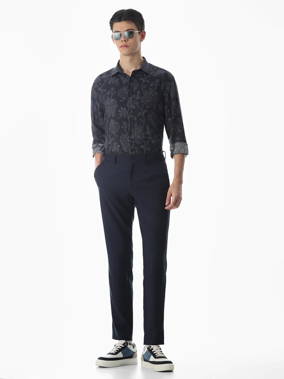 Linen Blend Printed Shirt - Image 6