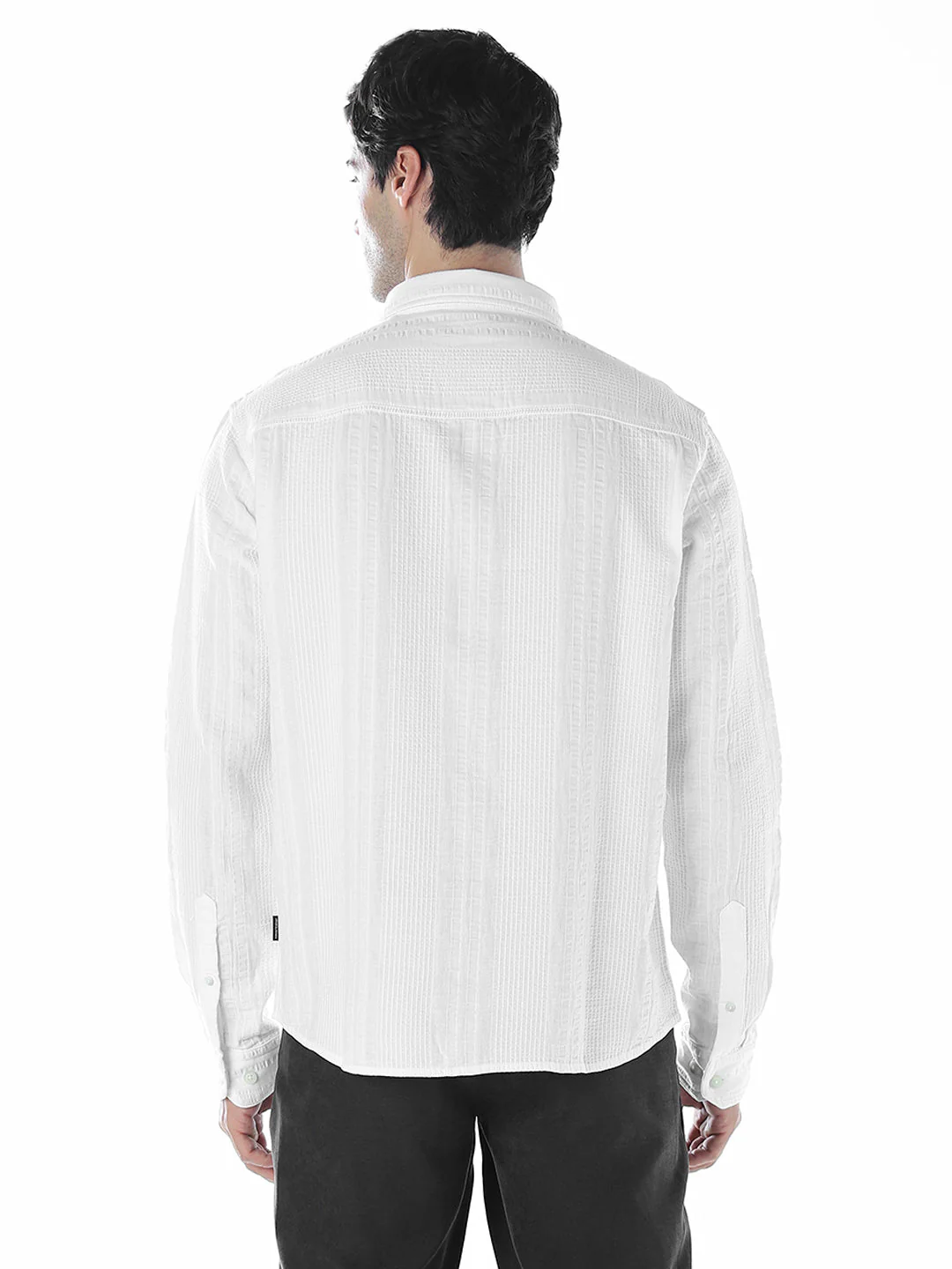 White Cotton Oversized Shirt - Image 4