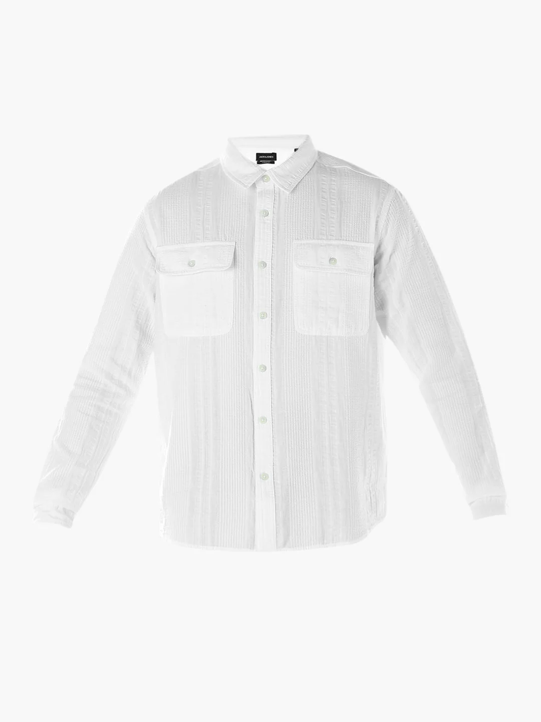 White Cotton Oversized Shirt - Image 7