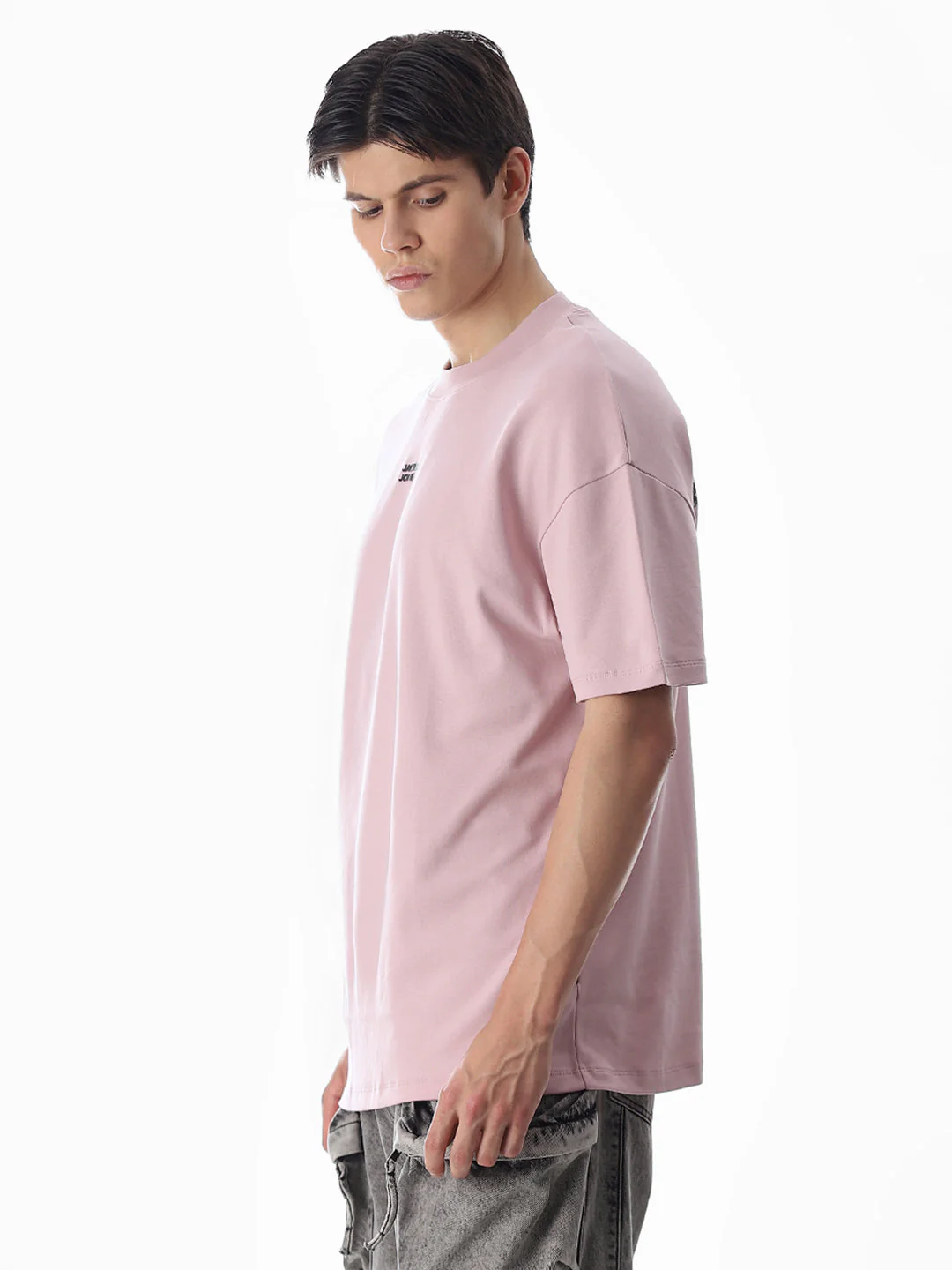 Oversized Logo Print T-shirt - Purple - Image 3