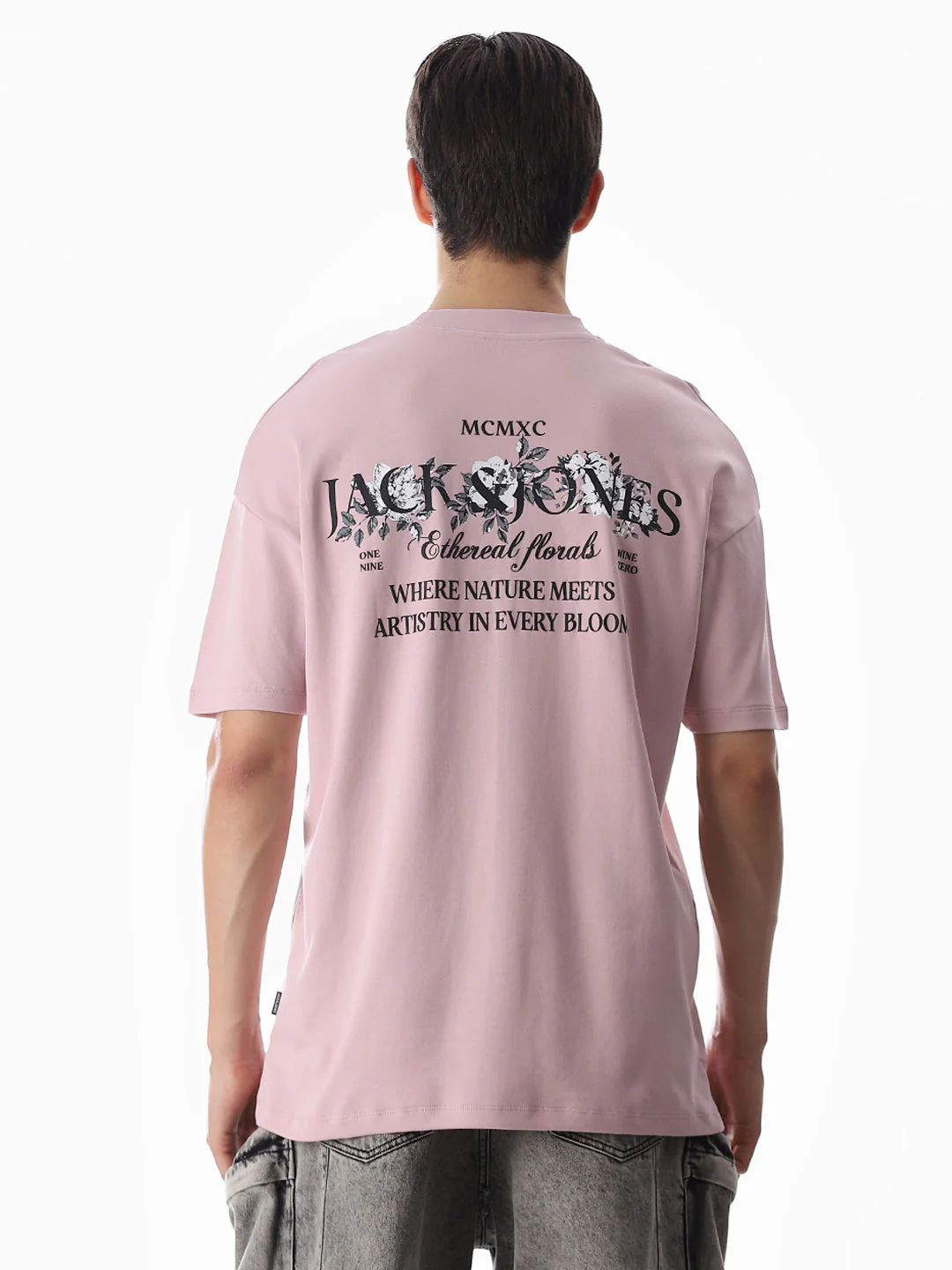 Oversized Logo Print T-shirt - Purple - Image 9