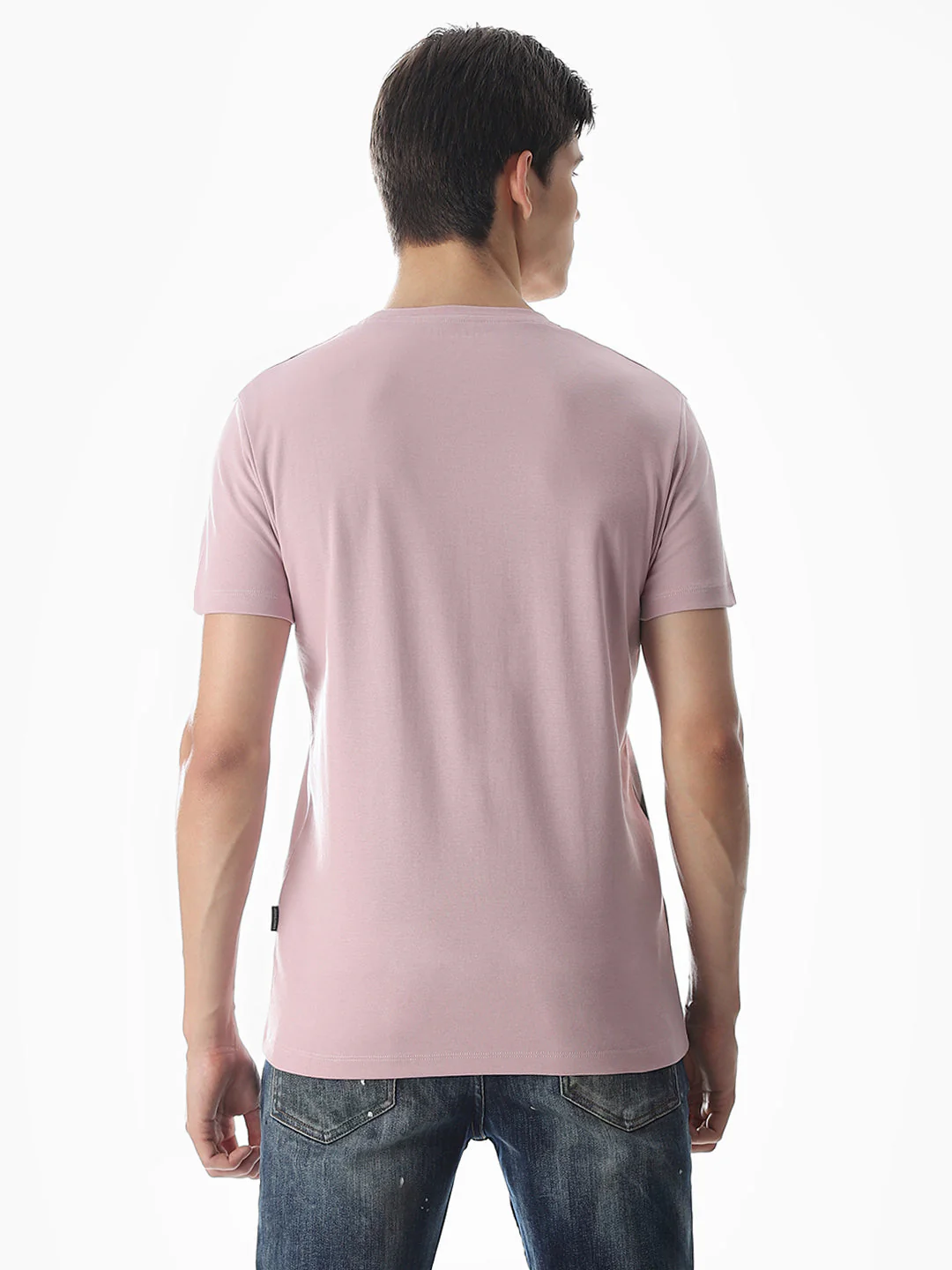 Printed Slim Fit T-shirt - Purple - Image 4