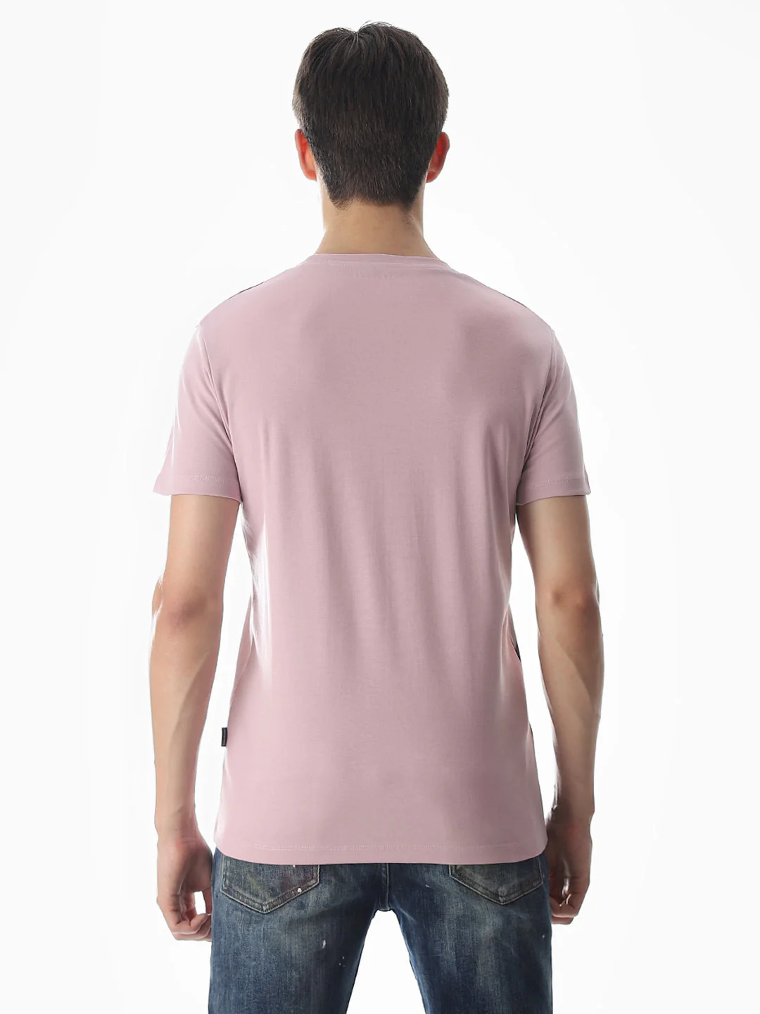 Printed Slim Fit T-shirt - Purple - Image 9