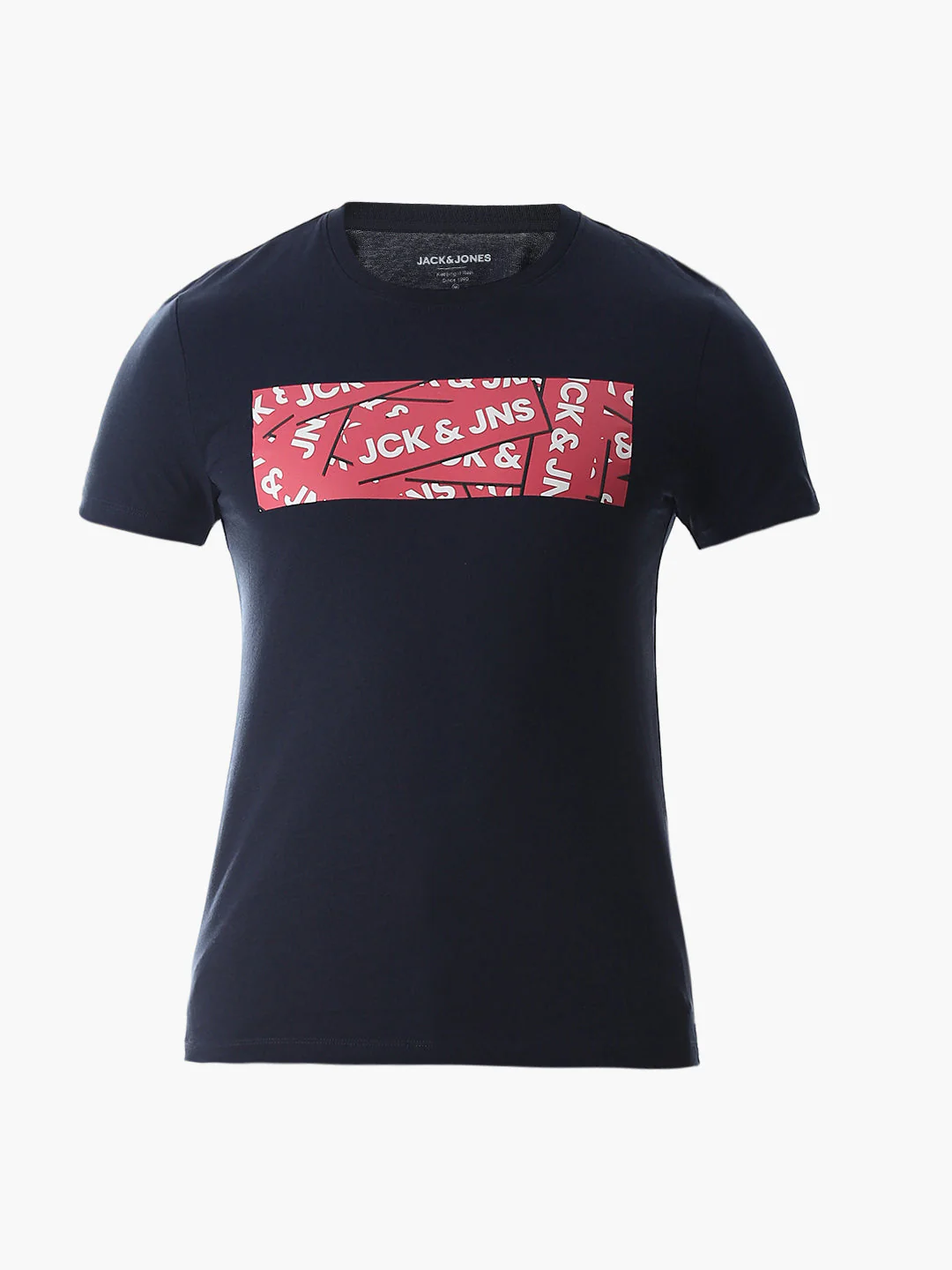 Chest Print Slim Fit T-shirt - Blue - Image 7