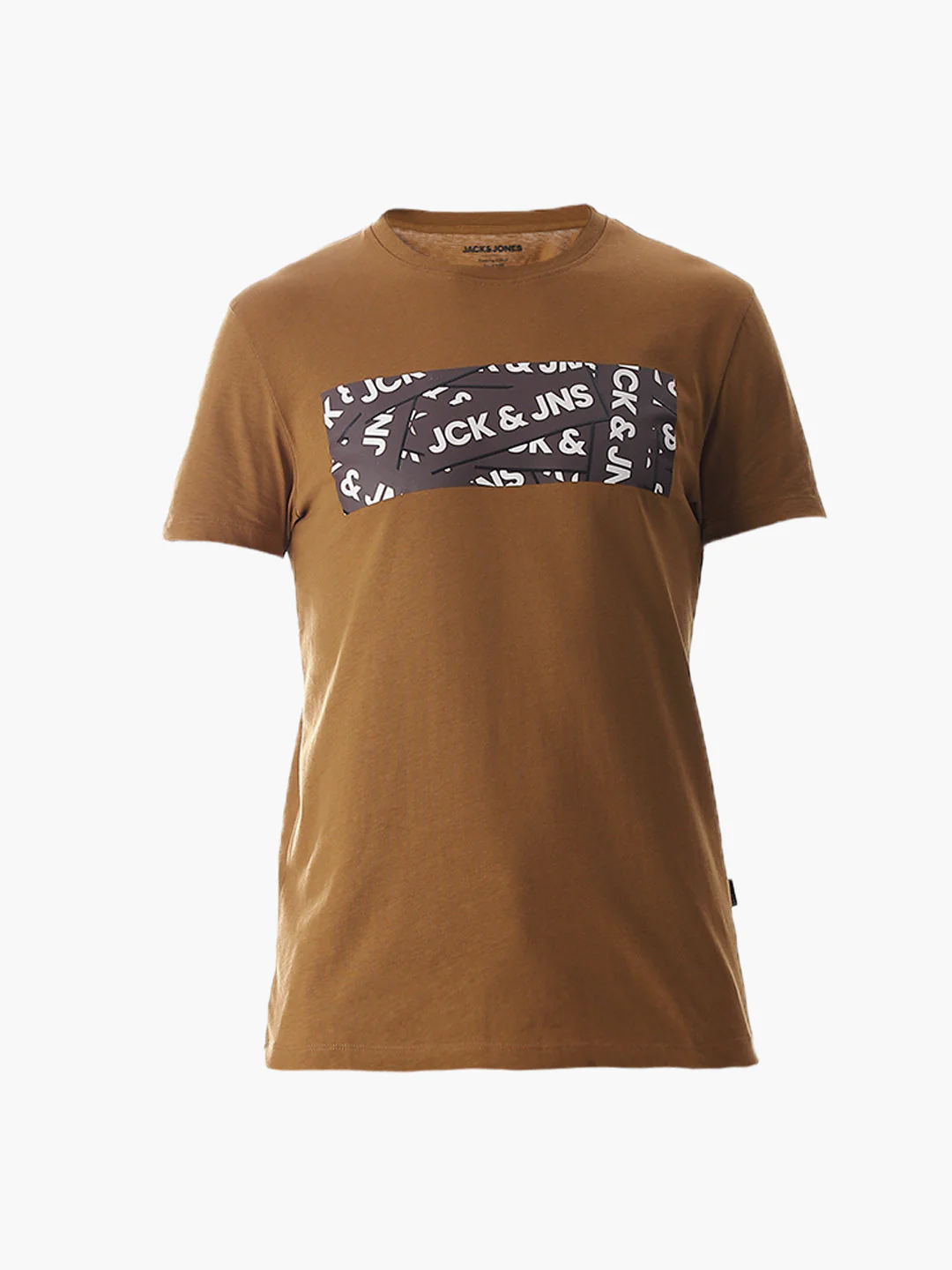 Chest Print Slim Fit T-shirt - Brown - Image 7