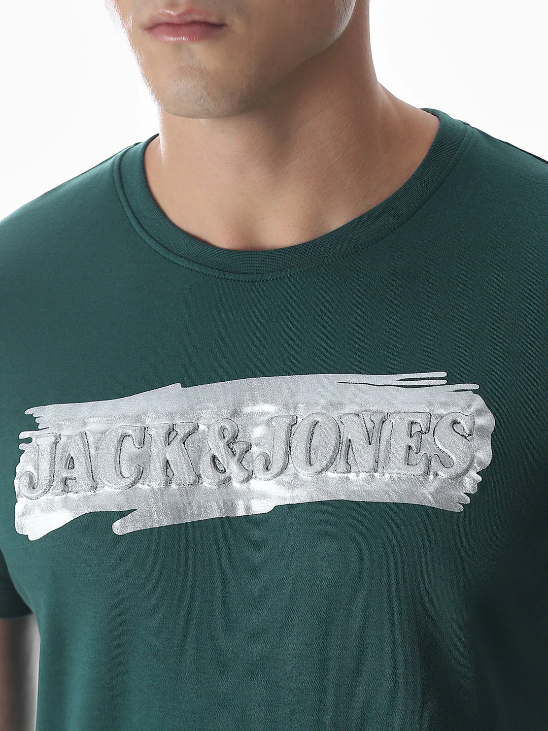 Green Printed Cotton T-shirt - Image 5