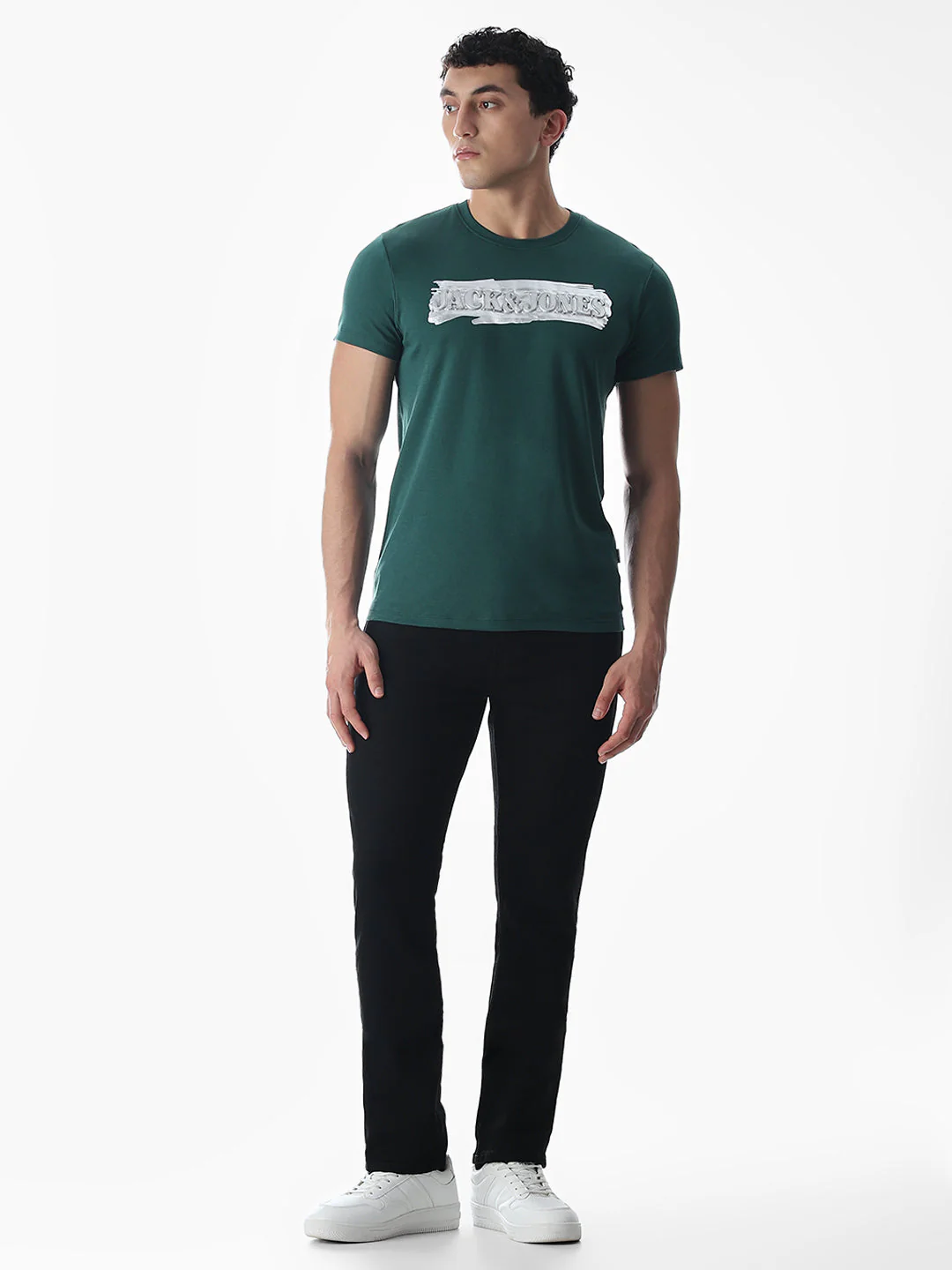 Green Printed Cotton T-shirt - Image 6