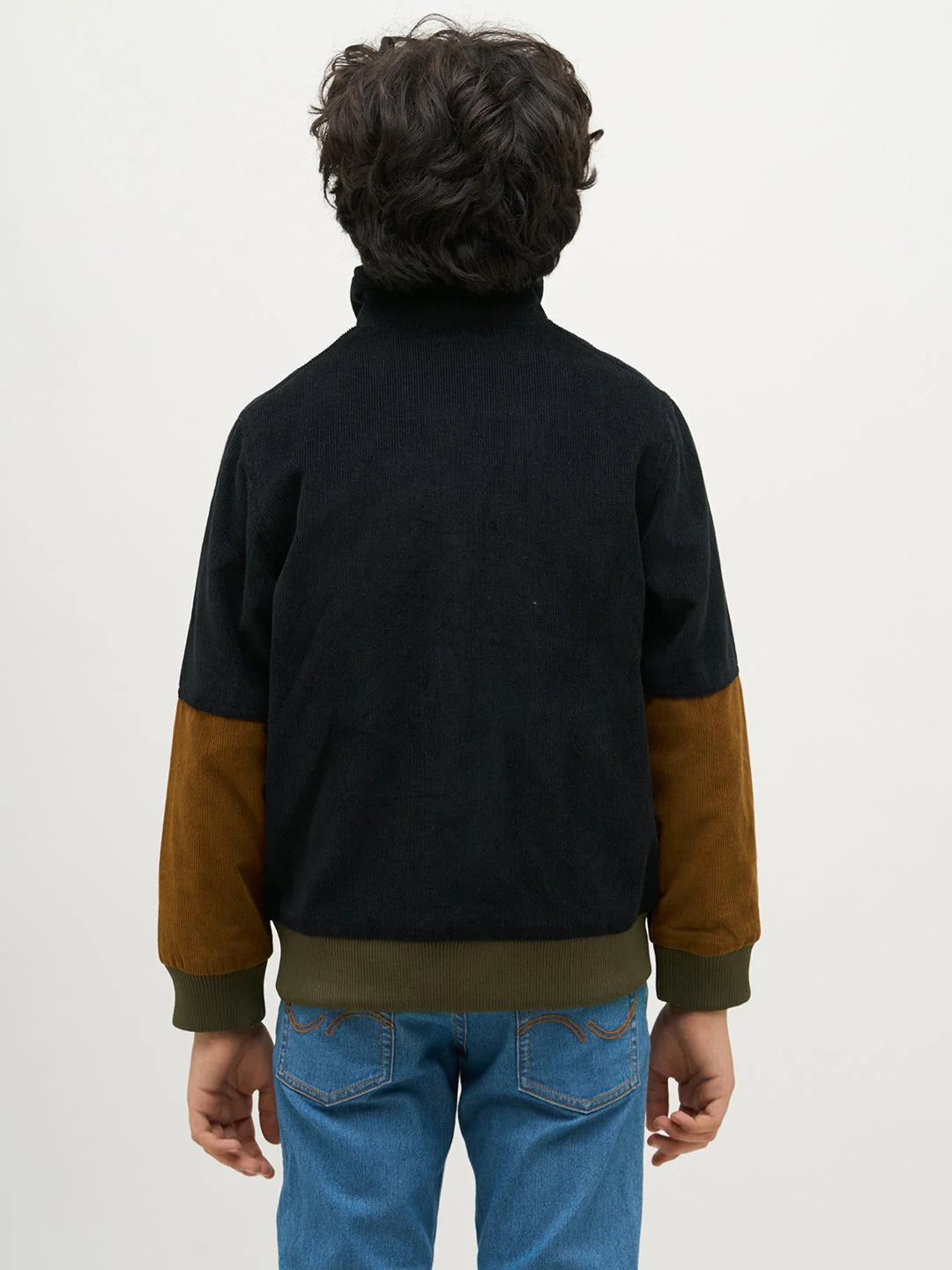 Boys Colourblocked Corduroy Jacket - Image 9