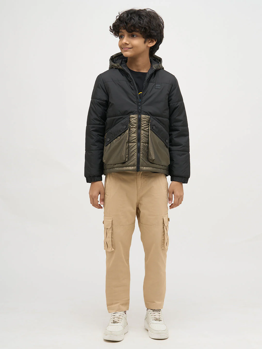Boys Cut & Sew Colourblocked Jacket - Image 5