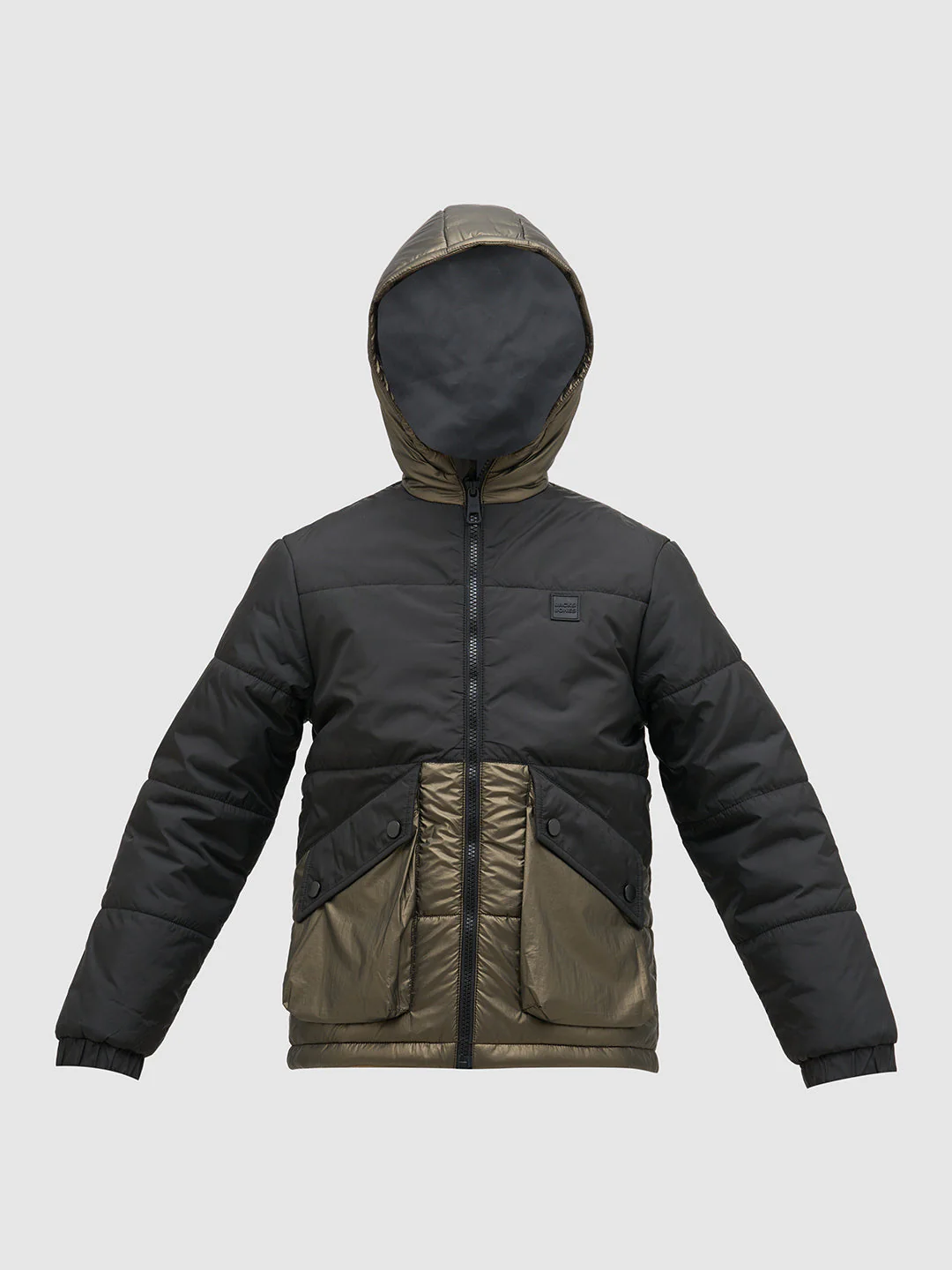 Boys Cut & Sew Colourblocked Jacket - Image 7