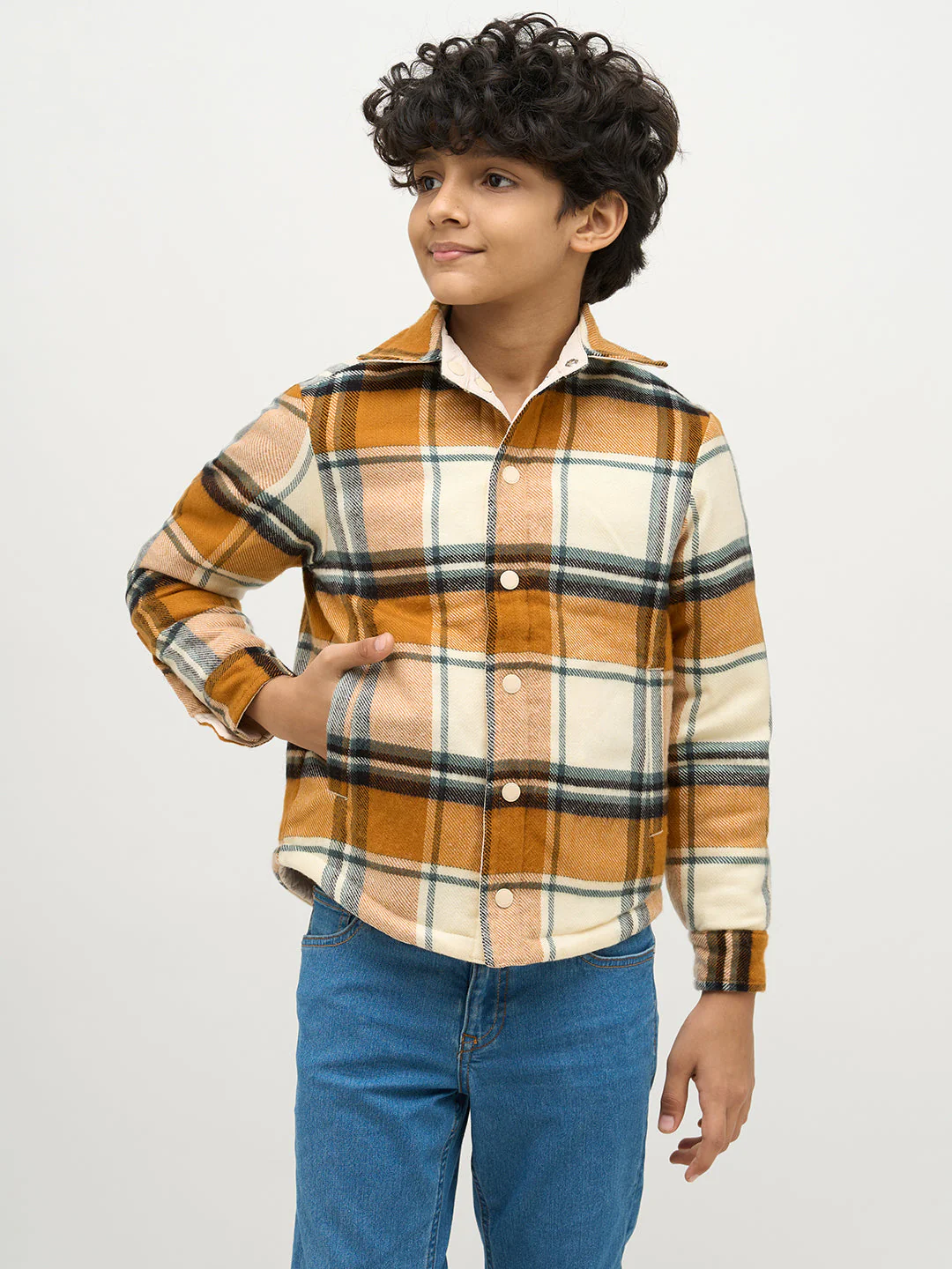 Boys Reversible Buttoned Jacket - Image 9