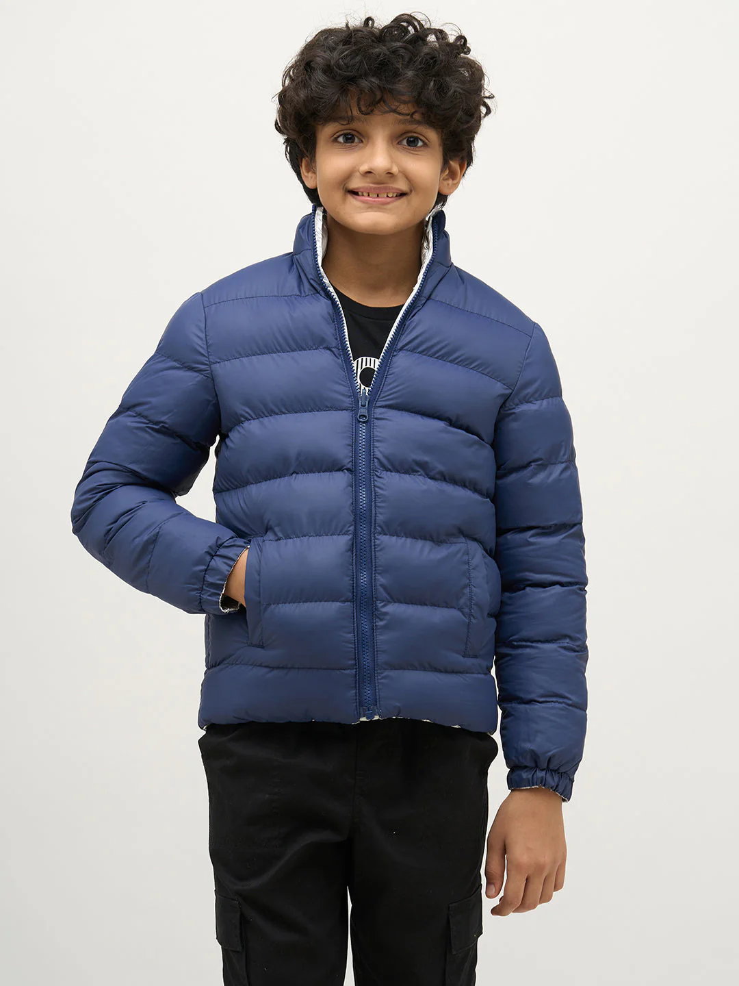 Boys Reversible Puffer Jacket - Image 9