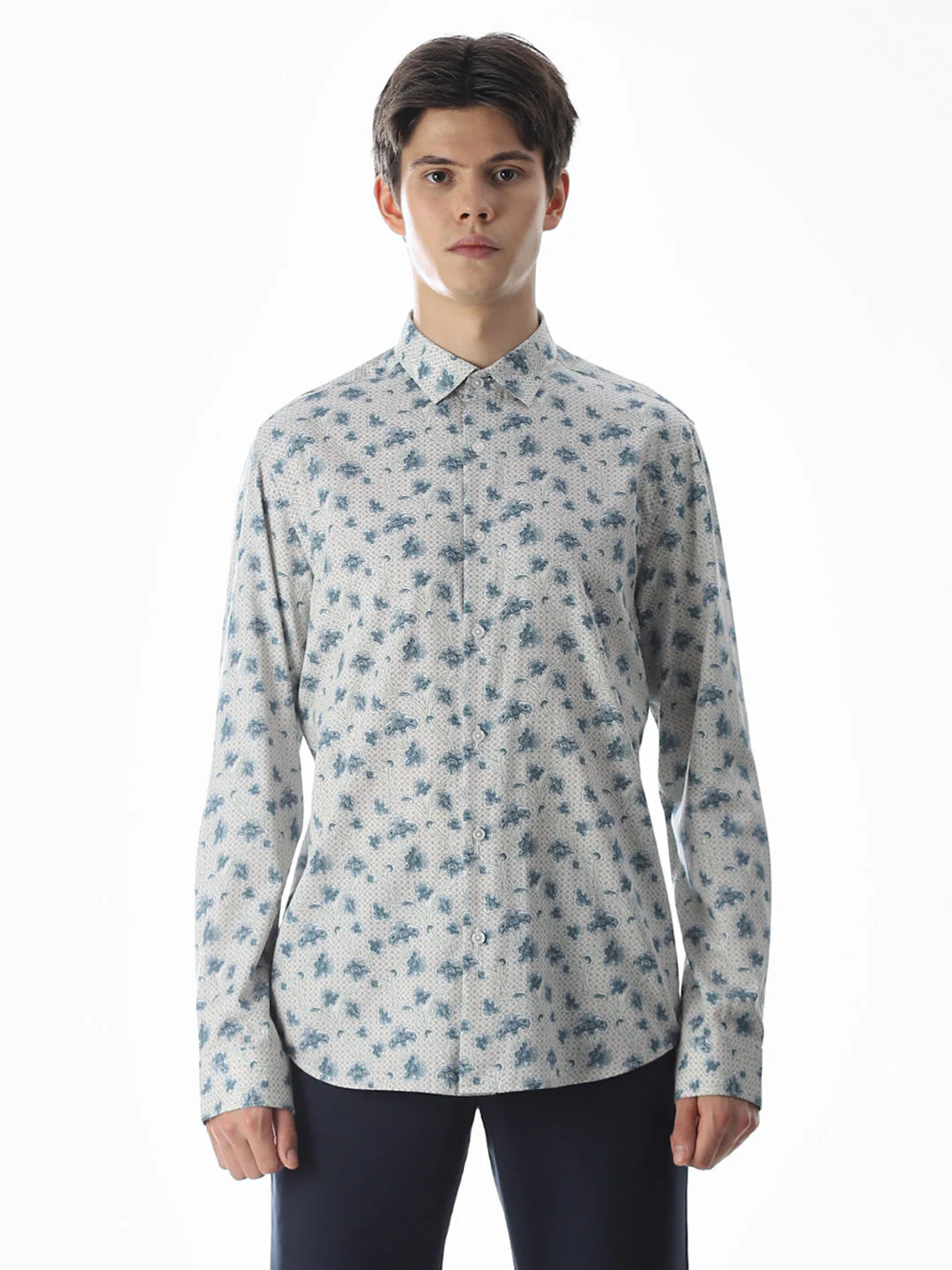 Printed Cotton Full Sleeves Shirt - Image 8