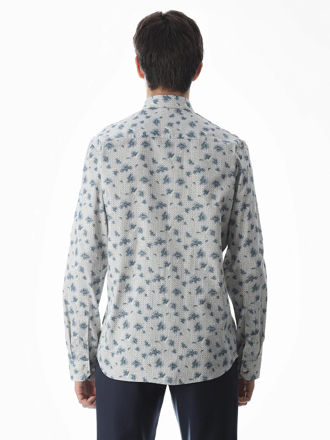 Printed Cotton Full Sleeves Shirt - Image 9