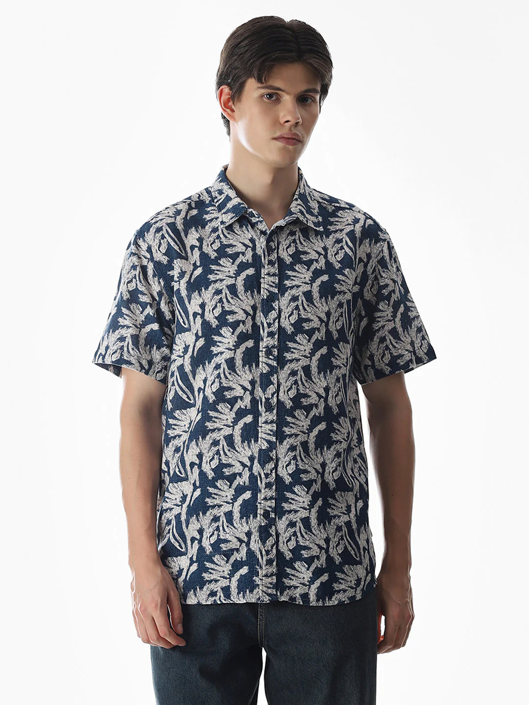 Printed Comfort Fit Cotton Shirt - Image 2