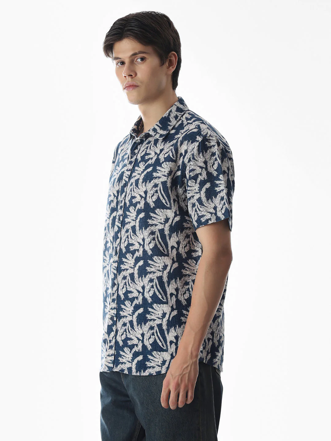 Printed Comfort Fit Cotton Shirt - Image 3
