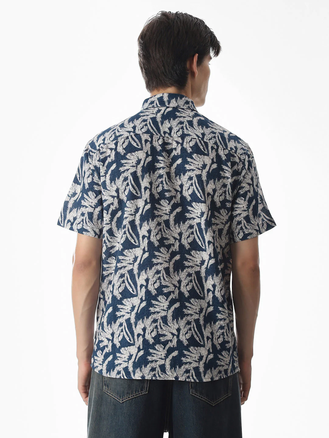 Printed Comfort Fit Cotton Shirt - Image 4