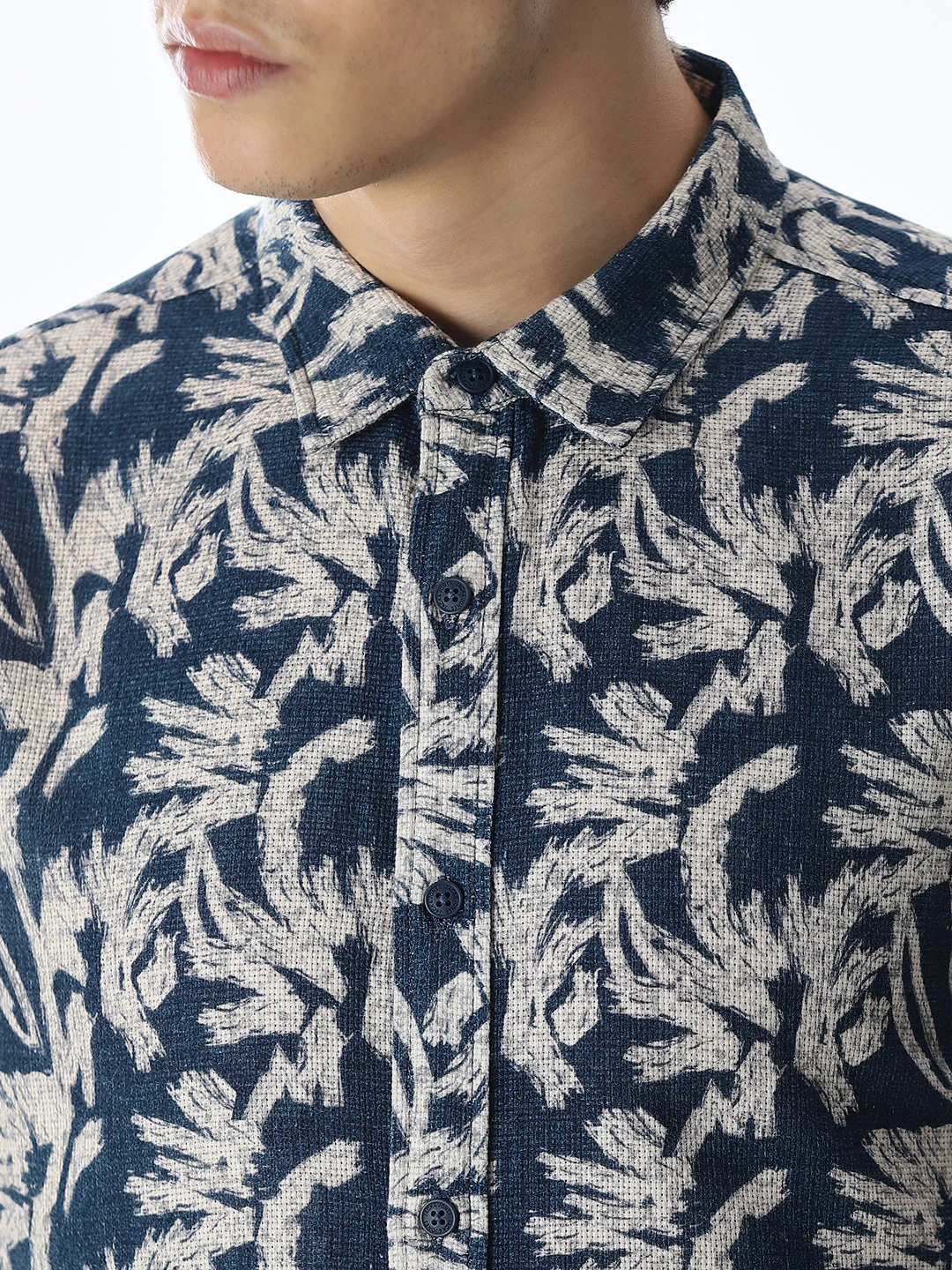 Printed Comfort Fit Cotton Shirt - Image 5
