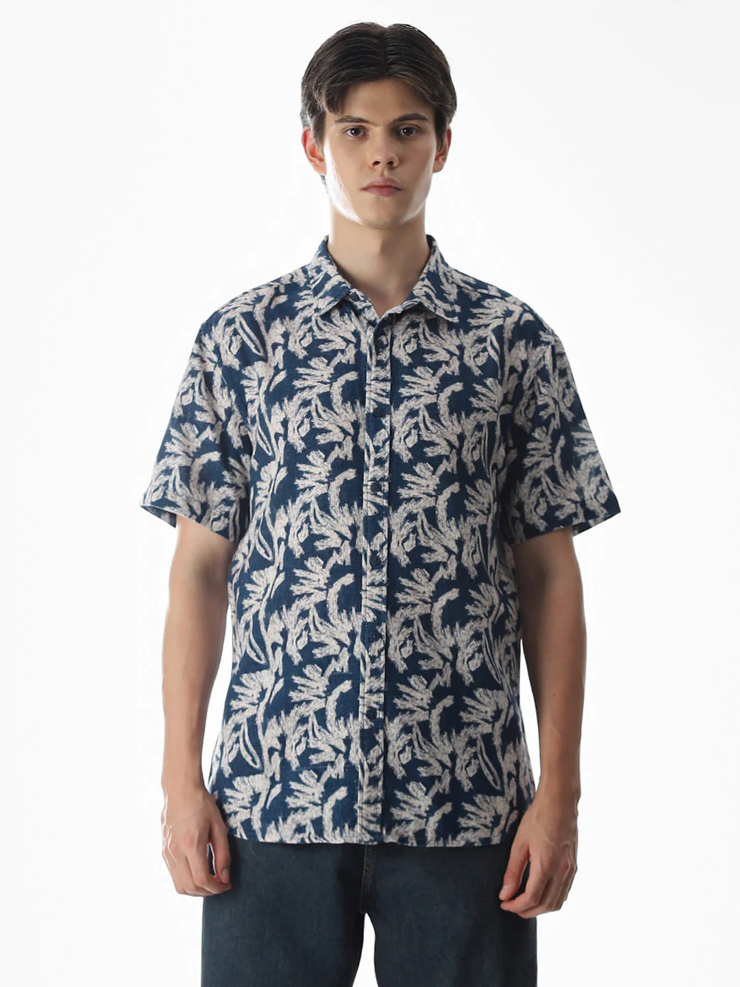 Printed Comfort Fit Cotton Shirt - Image 8