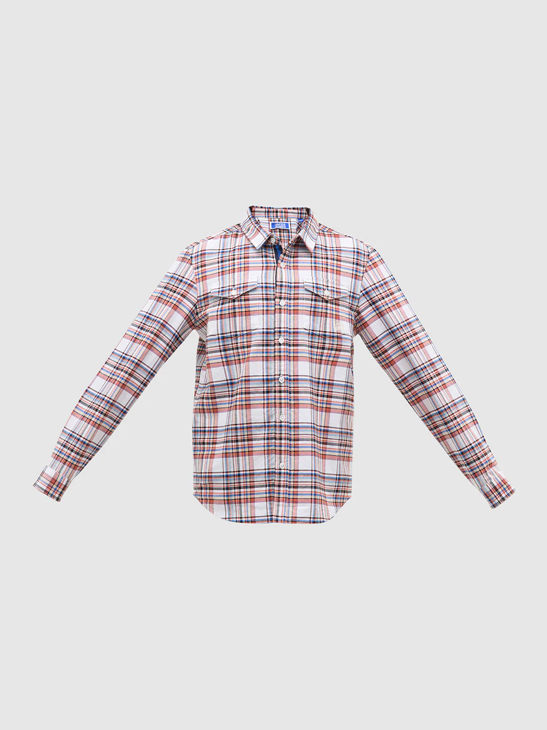 White Check Cotton Shirt - Image 7