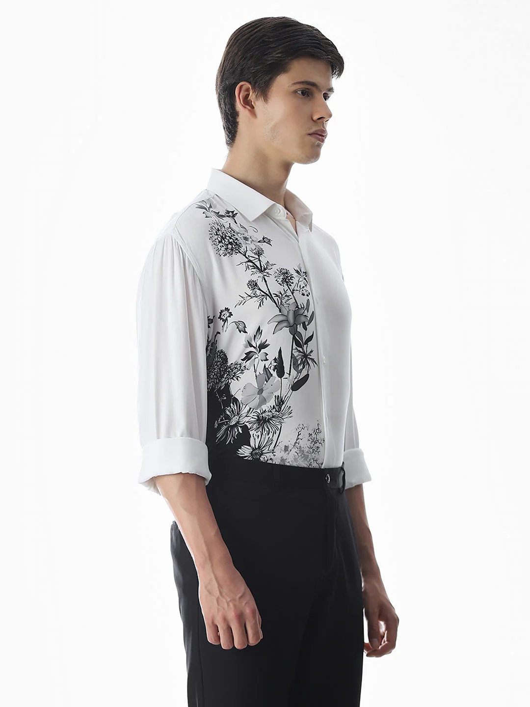 Floral Print Viscose Shirt - Image 3