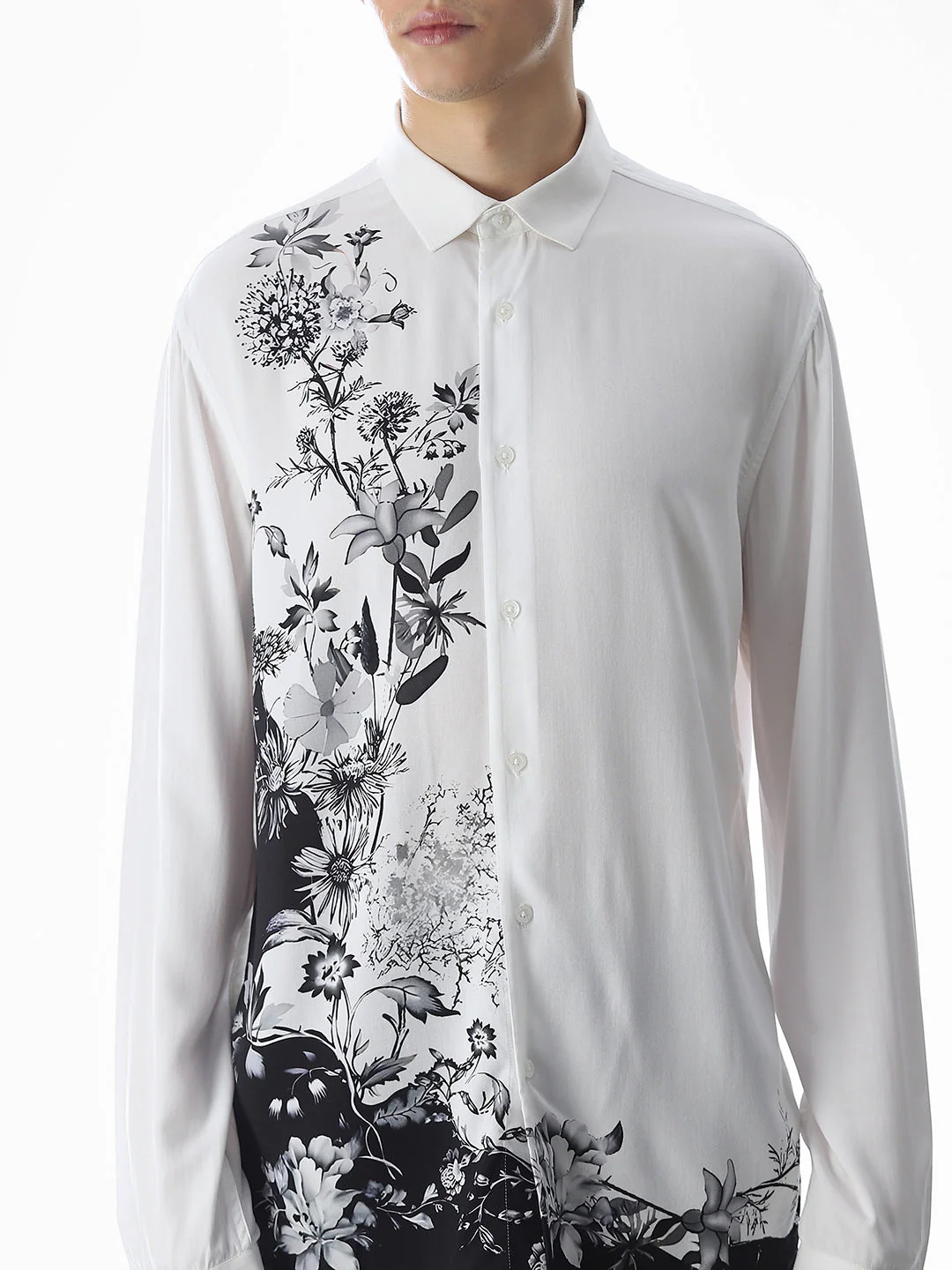 Floral Print Viscose Shirt - Image 5