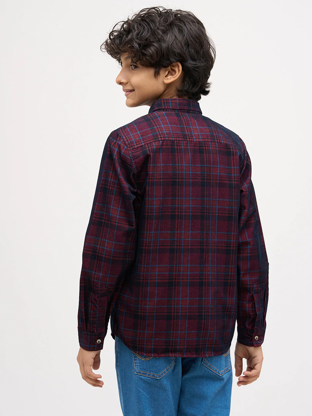 Boys Check Cotton Shirt - Image 4