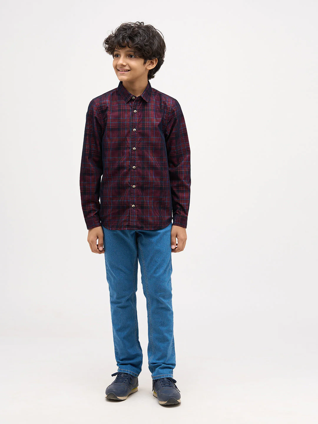 Boys Check Cotton Shirt - Image 5