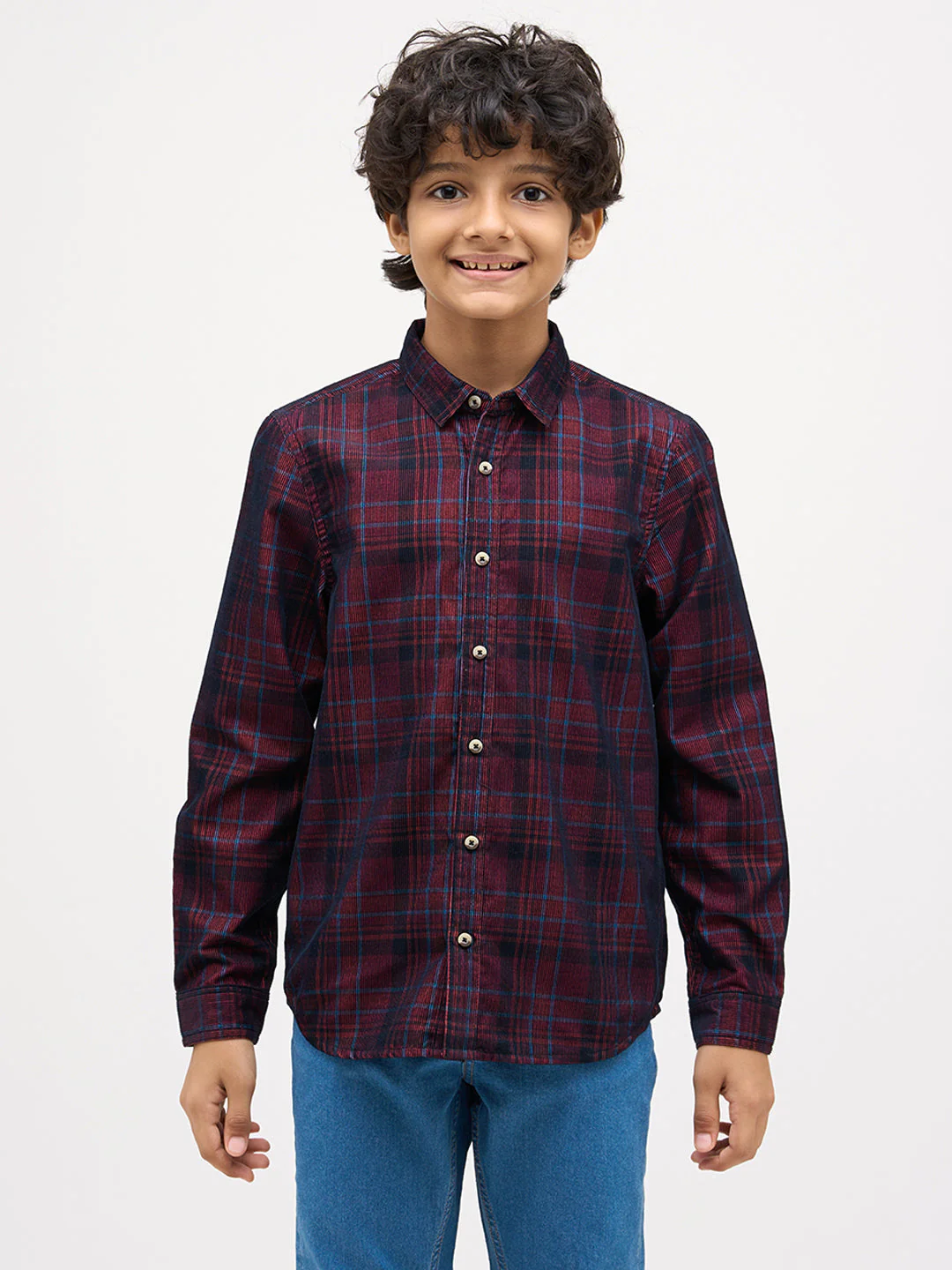 Boys Check Cotton Shirt - Image 8