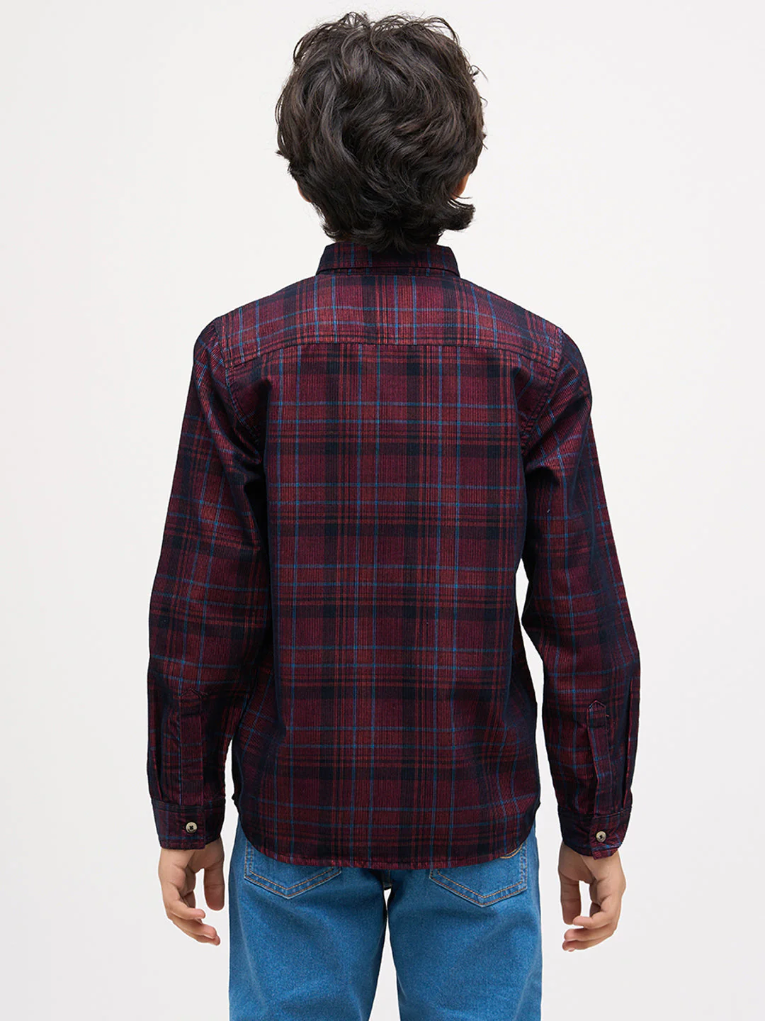 Boys Check Cotton Shirt - Image 9