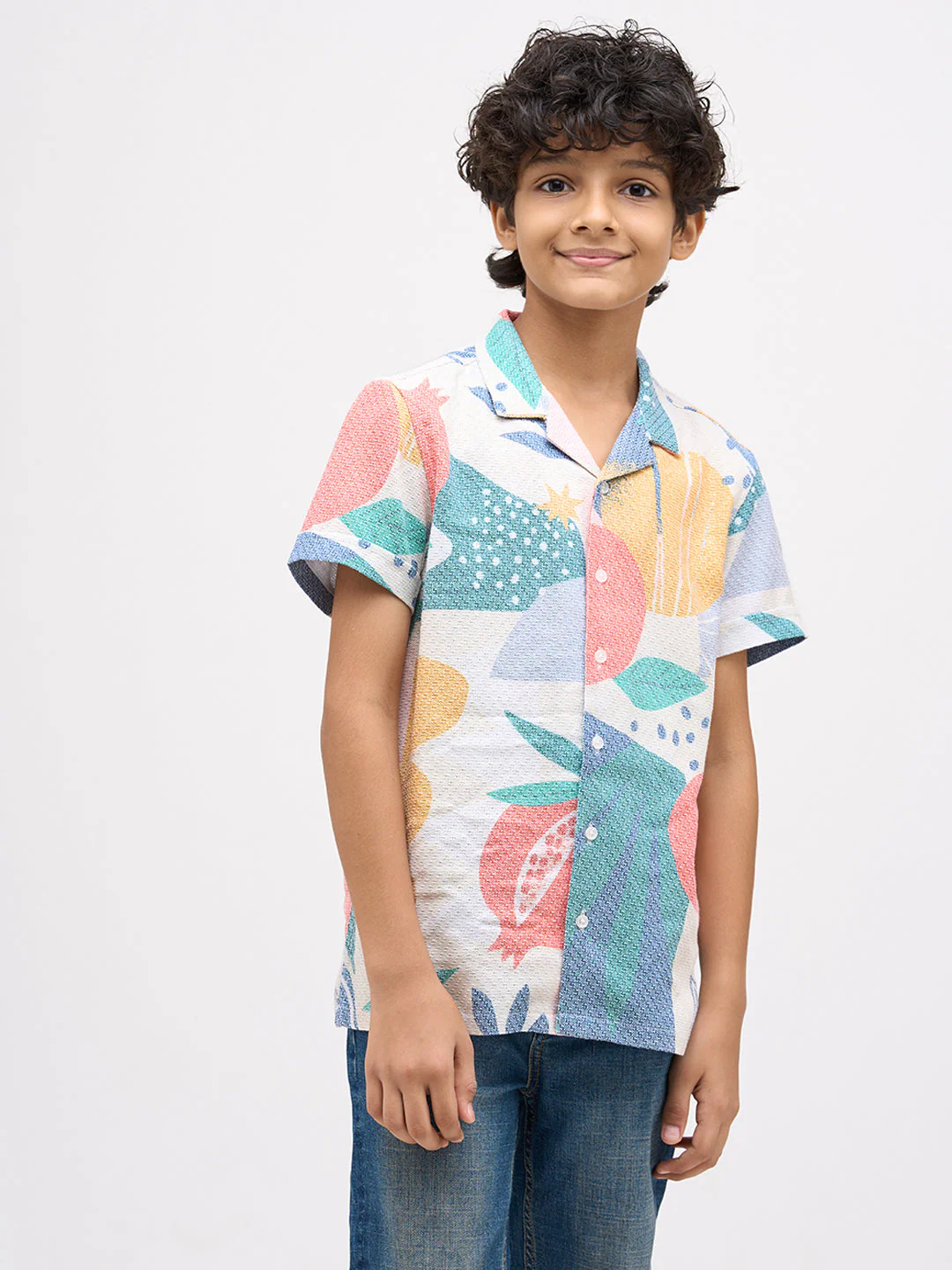 Boys Printed Woven Shirt - Image 2