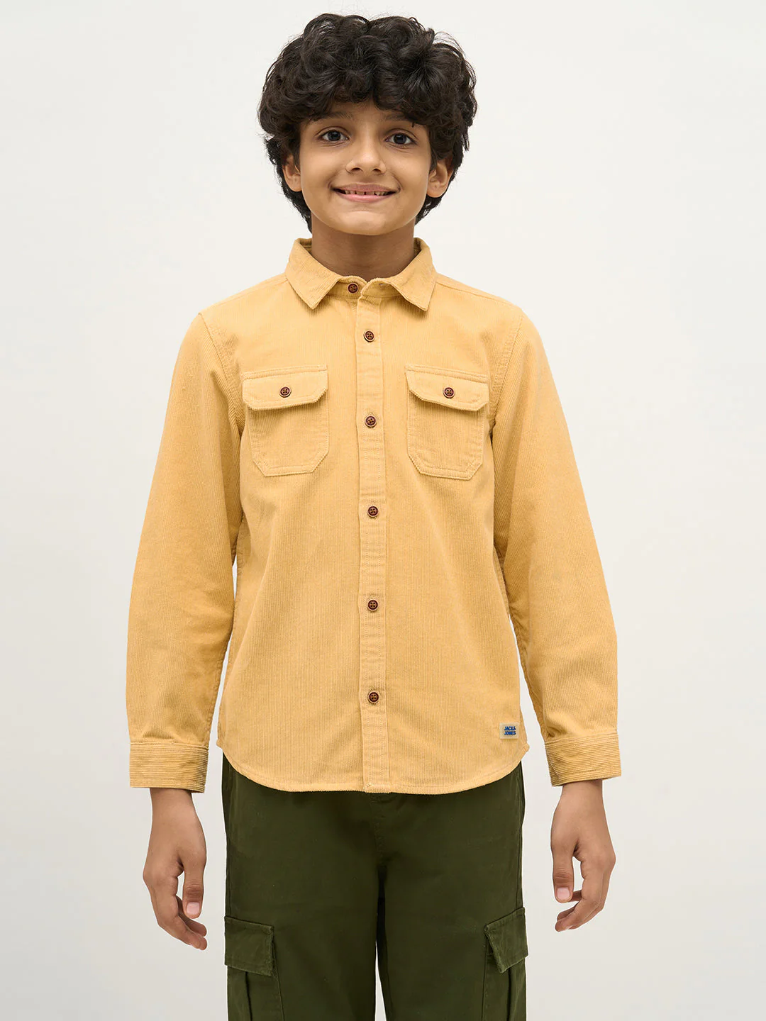 Boys Patch Pocket Corduroy Shirt - Image 8