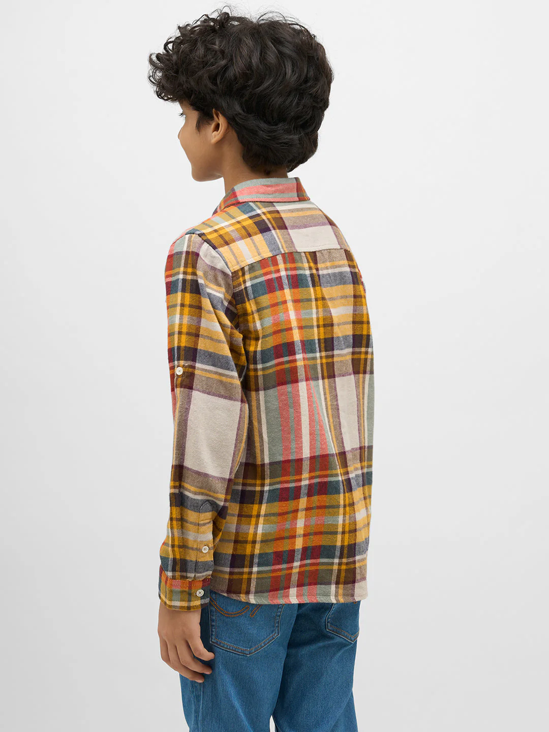 Boys Regular Fit Check Shirt - Image 3
