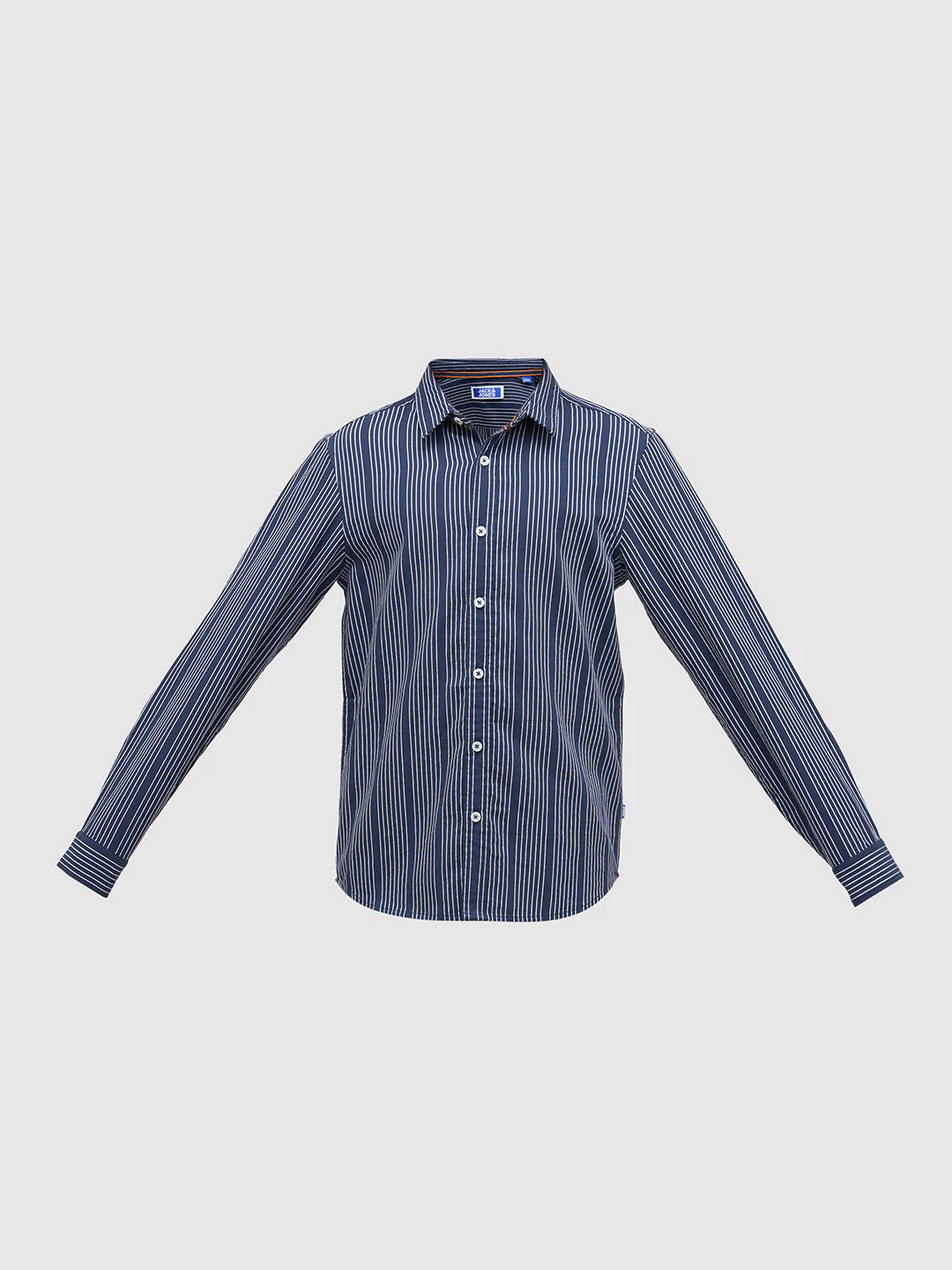 Boys Dobby Striped Cotton Shirt - Image 7