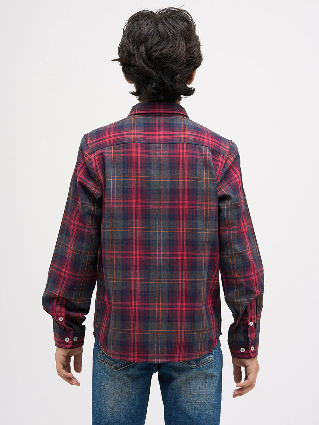 Boys Check Cotton Shirt - Image 9