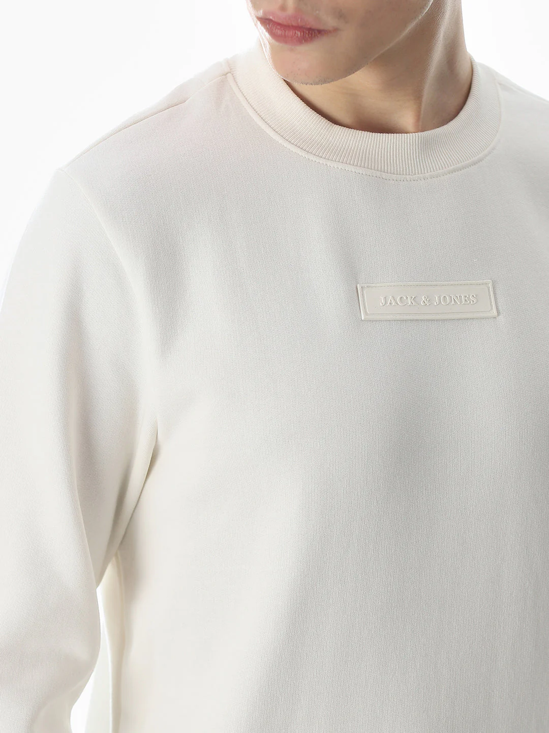 White Regular Fit Sweatshirt - Image 5