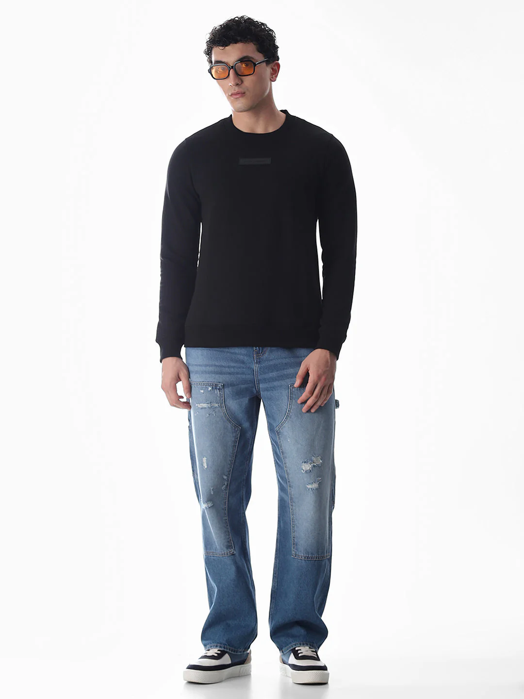 Black Regular Fit Sweatshirt - Image 6