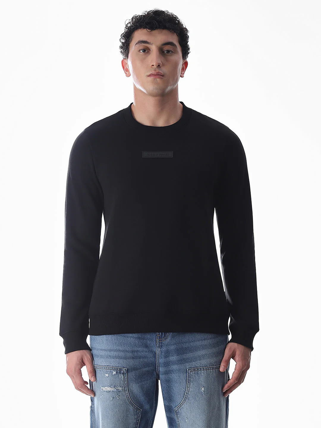 Black Regular Fit Sweatshirt - Image 8