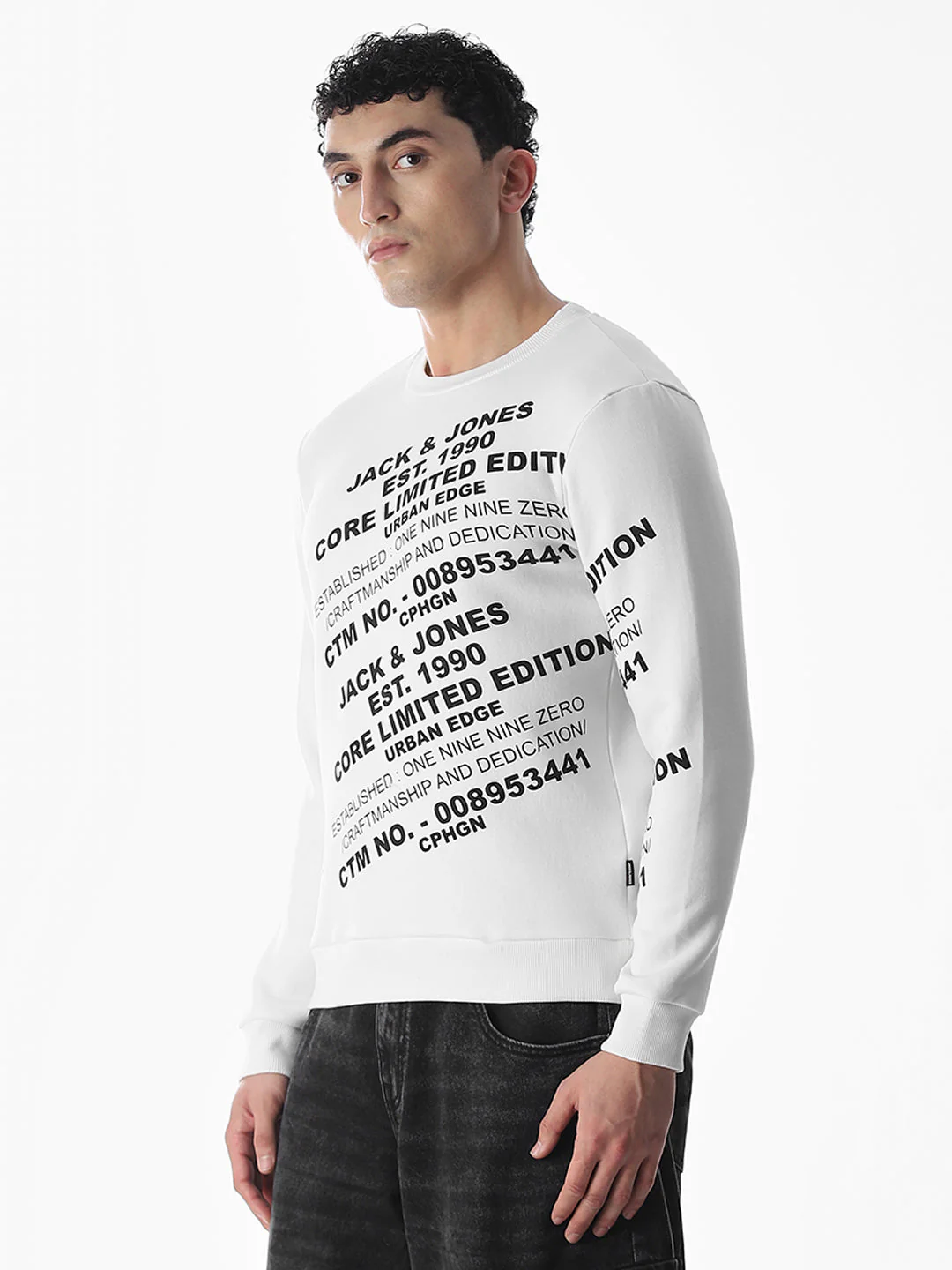 Non-Hooded Printed Sweatshirt - Image 3