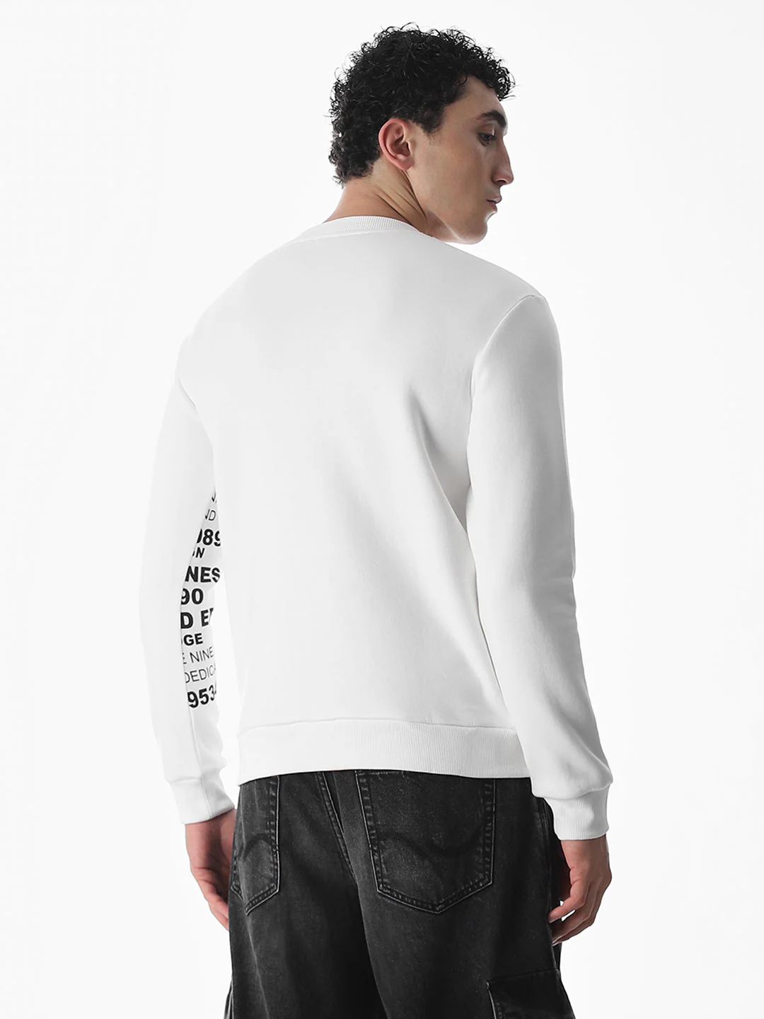 Non-Hooded Printed Sweatshirt - Image 4