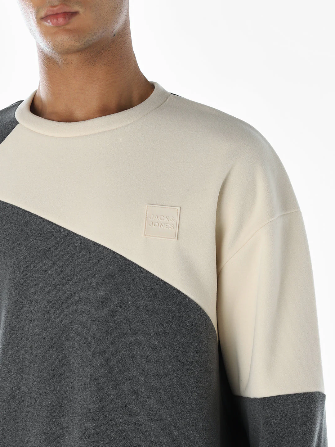 Colourblocked Cut & Sew Sweatshirt - Image 5