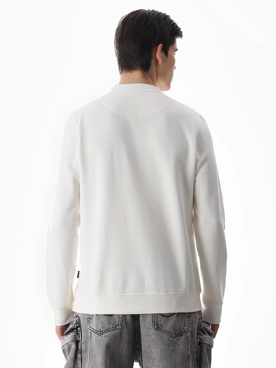 Printed Crew Neck Sweatshirt - Image 4