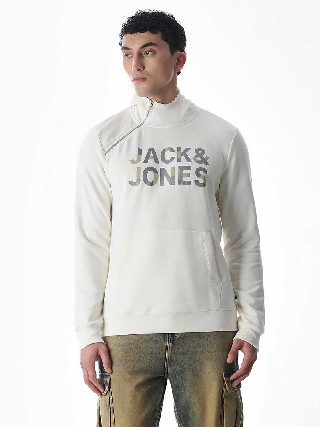 Zip Detail Hooded Sweatshirt - Image 2