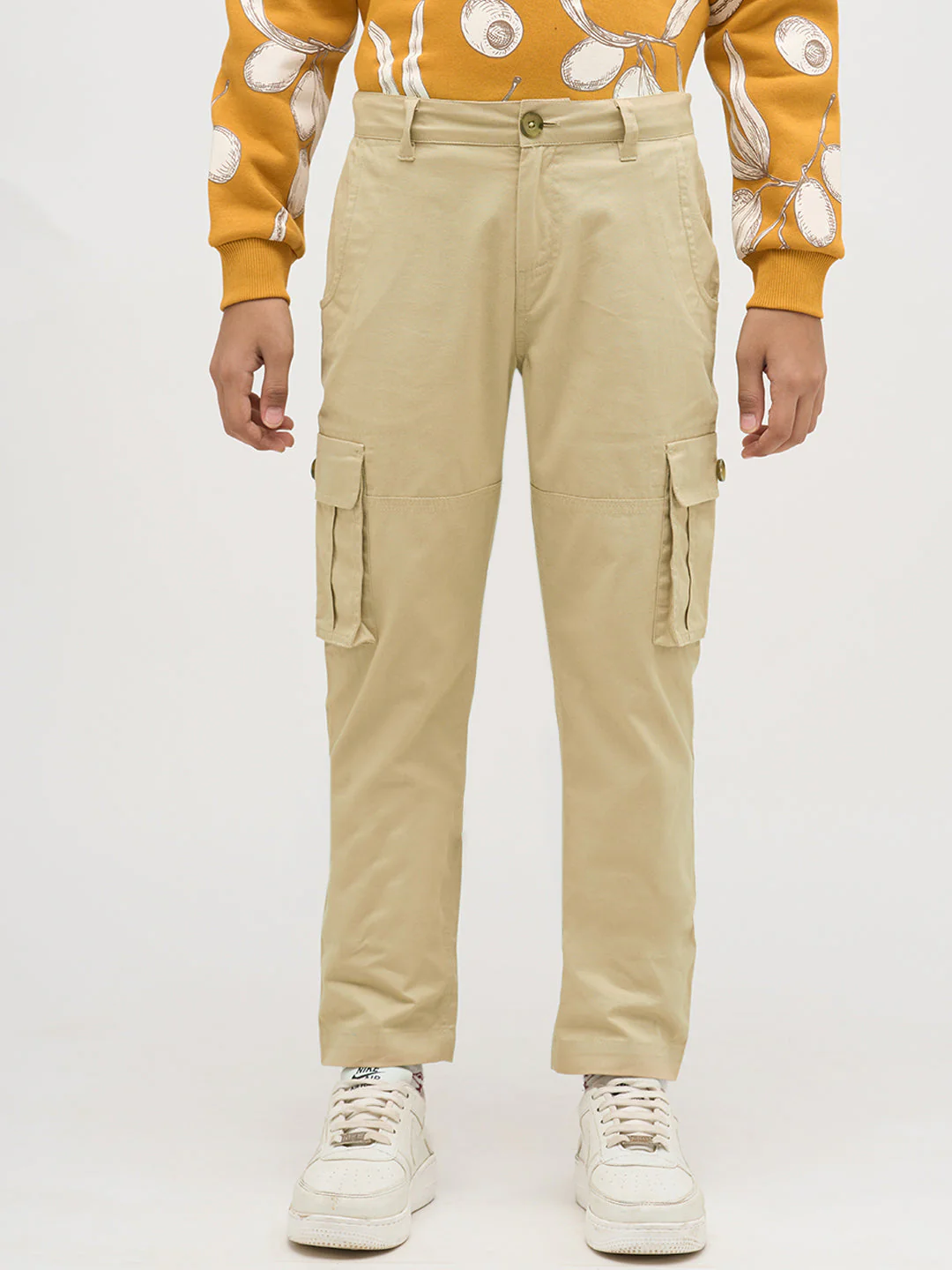 Boys Brown Twill Cotton Pants - Image 8